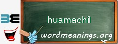 WordMeaning blackboard for huamachil